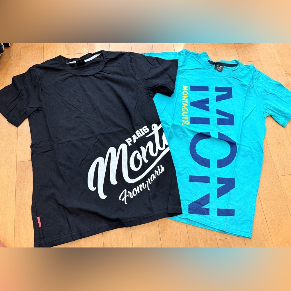 Two Kids Black and Blue T-Shirts